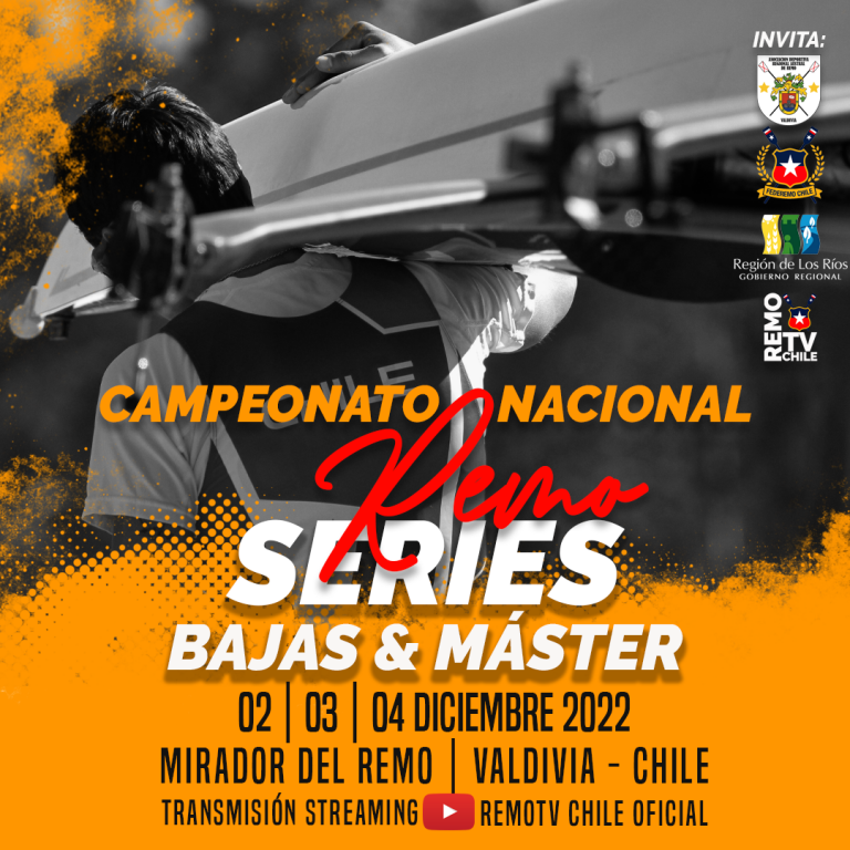 Campeonato Nacional de Remo de Series Bajas y Master de Valdivia, será el Nacional más grande del Año 2022.