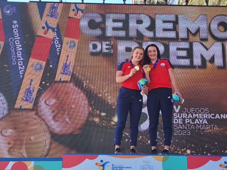 Victoria y Cristina Hostetter conquistan el Oro en el Beach Sprint de Santa Marta, Colombia.